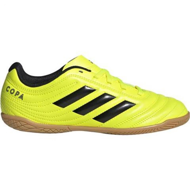 Chaussures d'intérieur adidas Copa 19.4 In Jr F35451 jaune jaune