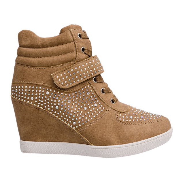 Baskets Baskets Sur Bottes Compensées 3188 Kaki multicolore vert