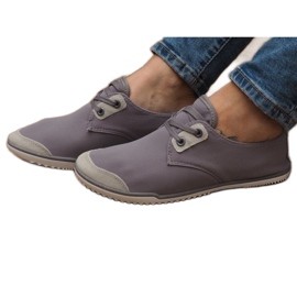 Baskets à lacets grises Lycra 1603