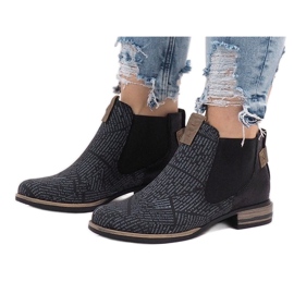 Bottines Chelsea noires HX2U306-1B le noir