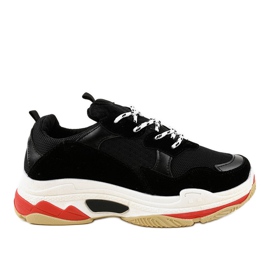 Chaussures de sport noires à la mode LL1710 le noir