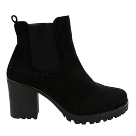 Bottines noires sur le poteau B3000-KB le noir