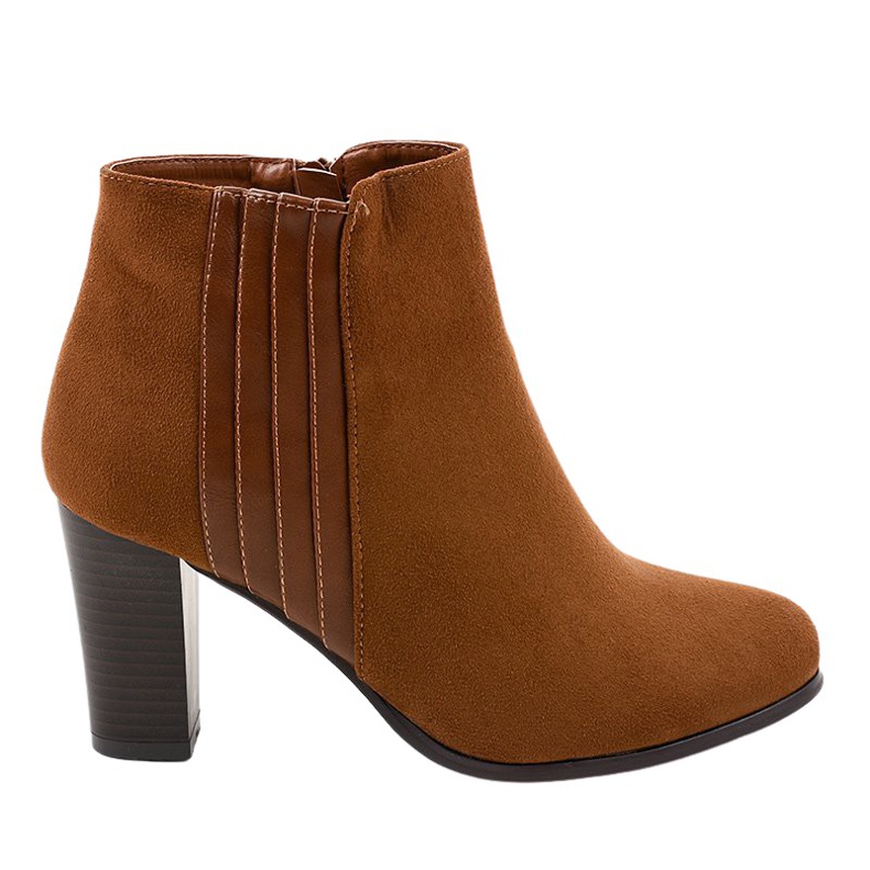 Boots femme en daim marron K93 brun