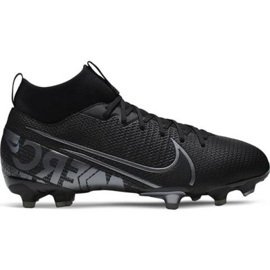Chaussure de football Nike Mercurial Superfly 7 Academy FG / MG Jr AT8120-001 le noir le noir
