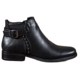 Cm Paris Bottes à talons plats noir