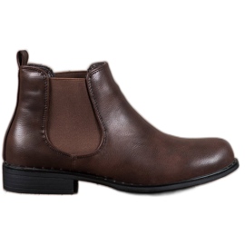 Small Swan Bottines Chelsea classiques brun