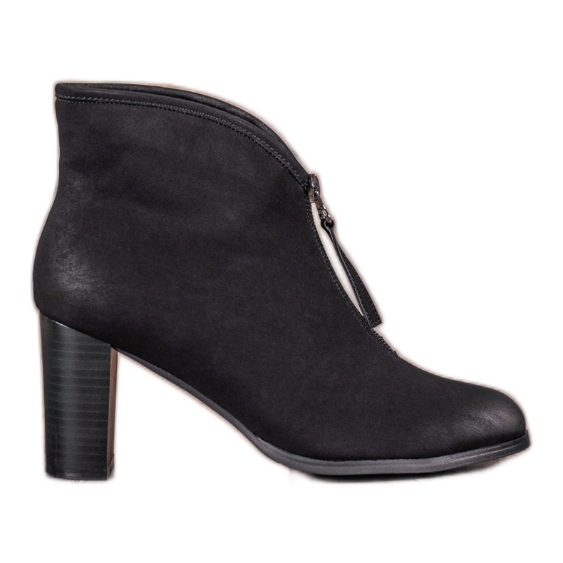 Bottes VINCEZA avec fermeture éclair le noir