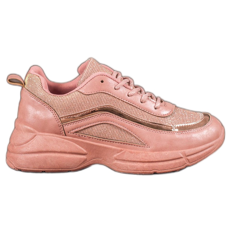 SHELOVET Chaussures de sport brillantes rose