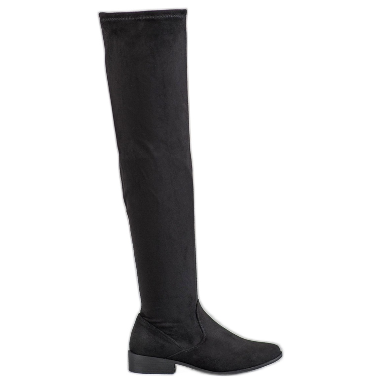 SHELOVET Cuissardes en daim le noir