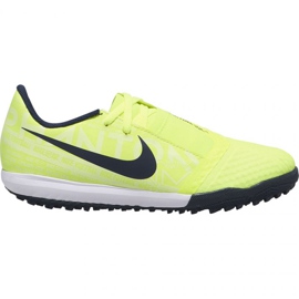 Chaussures de football Nike Phantom Venom Academy Tf Jr AO0377-717 jaune jaunes