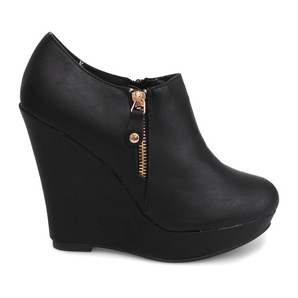 Bottes Compensées Sur Wedge B160 Noir le noir