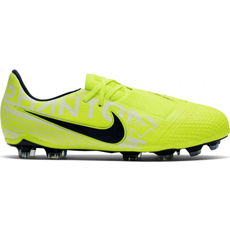 Chaussures de football Nike Phantom Venom Elite Fg Jr AO0401-717 jaune jaunes