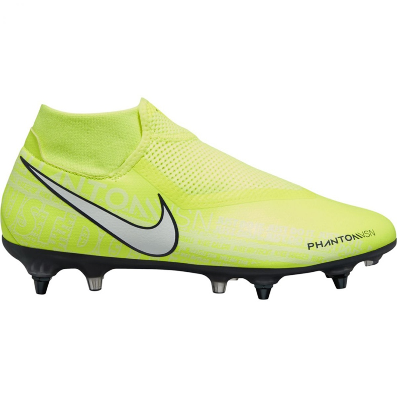 Nike Phantom Vsn Academy Df Sg Pro Ac M BQ8845-717 chaussures de football jaune jaune