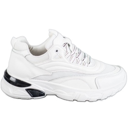 SHELOVET Baskets mode blanc