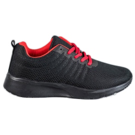 SHELOVET Chaussures de sport noires le noir