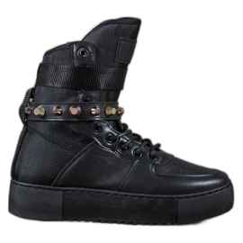 Diamantique Bottes hautes noires