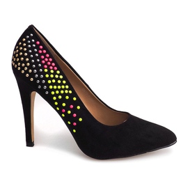 Escarpins suédés U415-1 Noir le noir