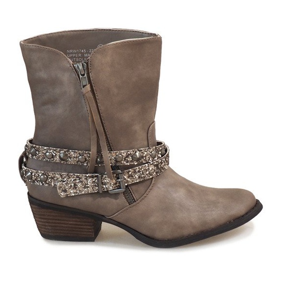 Santiags beiges NRW1745-277 gris Santiags beiges NRW1745-277 gris