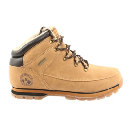 American Club Bottines à lacets ES39 camel brun multicolore