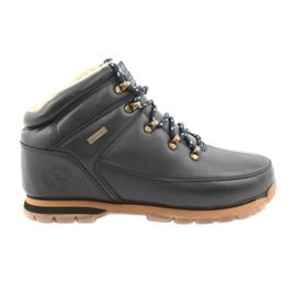 American Club Bottines à lacets ES39 marine bleu marine
