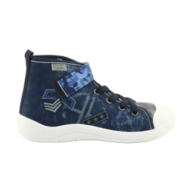 Chaussures pour enfants Befado 268Y071 bleu marine bleu gris