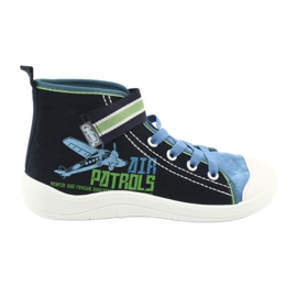 Chaussures pour enfants Befado 268Y066 bleu marine bleu vert