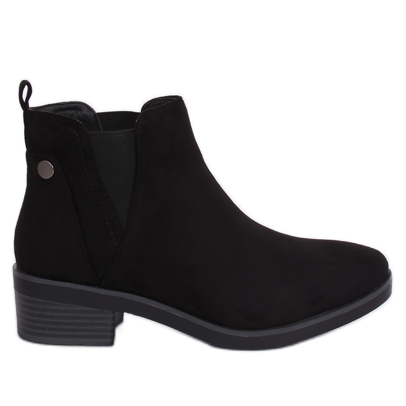 Bottines Chelsea noires pour femmes 8B978 Noir le noir