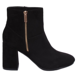 Bottines noires à talons 7759 Negro