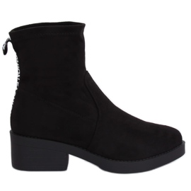 Bottines noires à talons W868 Noir le noir