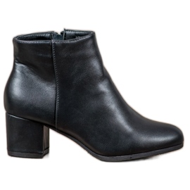 SHELOVET Bottes classiques en éco-cuir noir