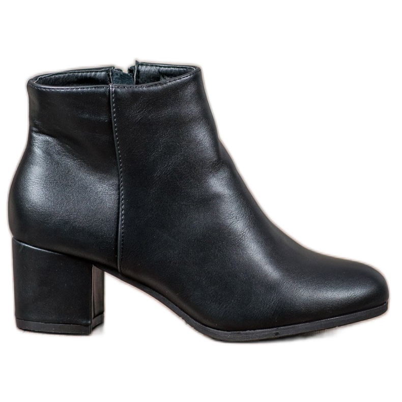 SHELOVET Bottes classiques en éco-cuir le noir