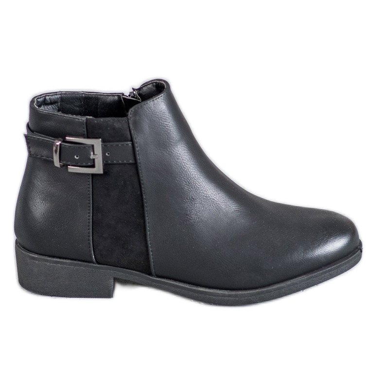 Abloom Bottes à talons plats le noir