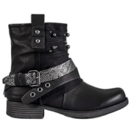 Bestelle Bottes de motard noir