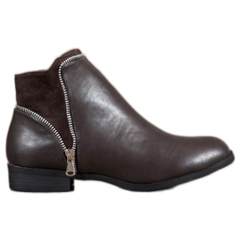 Anesia Paris Bottes femme marron brun