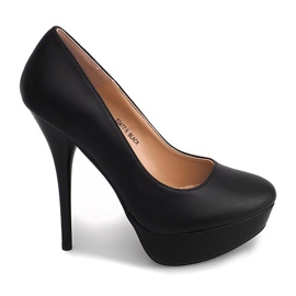 Escarpins Stilettos Sur La Plateforme S3477-5 Noir
