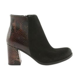 Bottines Viper en daim Gamis 3808 brun le noir