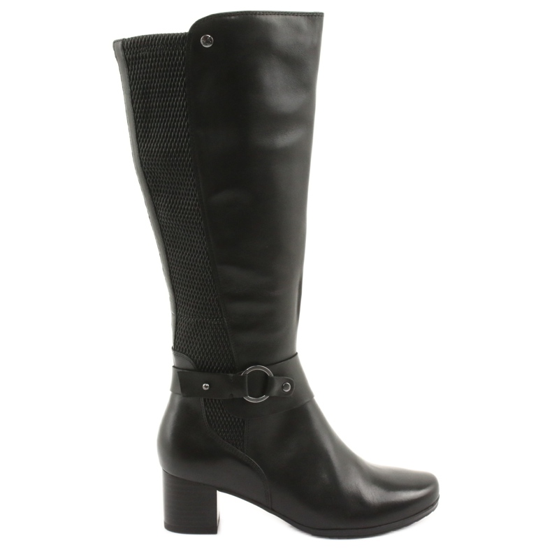 Caprice Boots stretch, largeur XL 25526 noir le noir