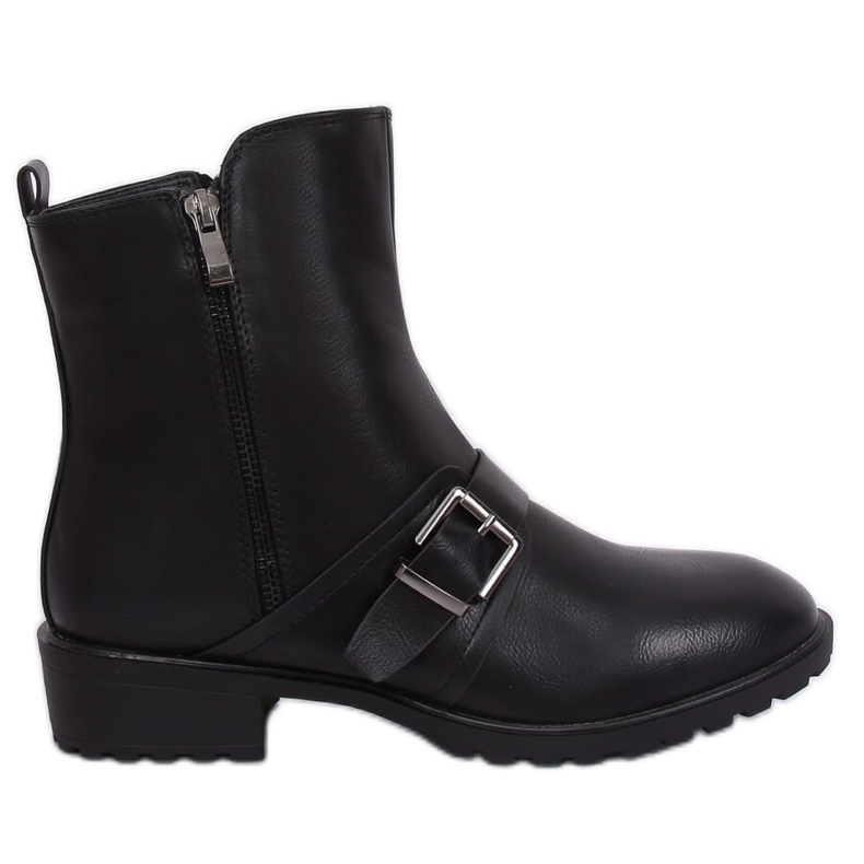 Bottines plates femme noires G-160-1 Noir le noir