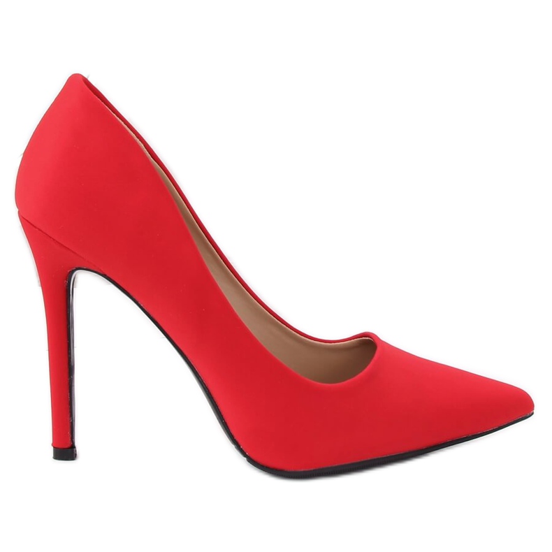 Escarpins sur un talon rouge 4014 Rouge