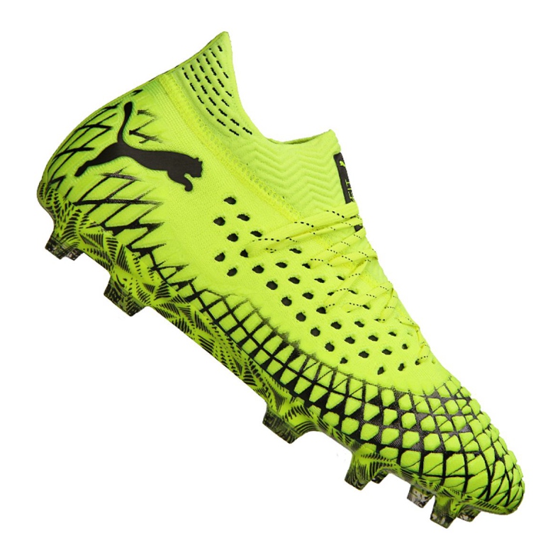 Chaussures de foot Puma Future 4.1 Netfit Fg / Ag M 105579-03 jaune jaune