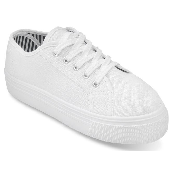 Baskets Compensées 4961 Blanc blanche