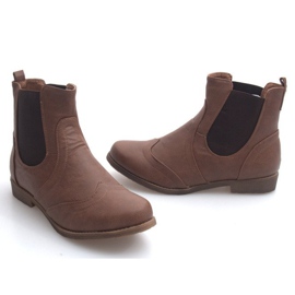 Bottes élégantes avec une bande élastique Q314CAMEL brun