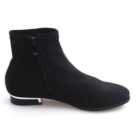 Bottes en matière élégante 26003 Noir