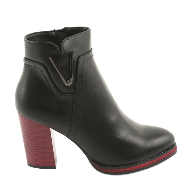 Bottes noires Sergio Leone 537 le noir rouge Bottes noires Sergio Leone 537 le noir rouge