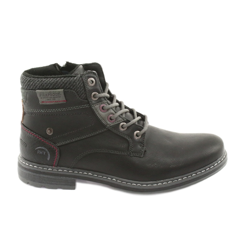American club RH31 bottes noires pour hommes le noir