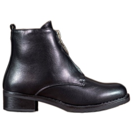 Seastar Bottes avec fermeture éclair décorative le noir