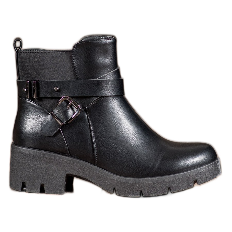 Super Me Bottes hautes sur la plate-forme le noir
