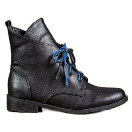 Filippo Bottines à lacets en cuir écologique le noir Filippo Bottines à lacets en cuir écologique le noir