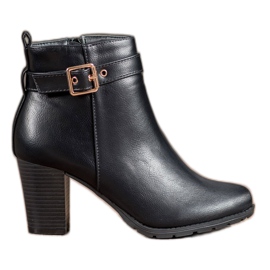 Abloom Bottes sur un poteau avec une boucle le noir