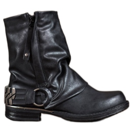 Seastar Bottes de motard noir